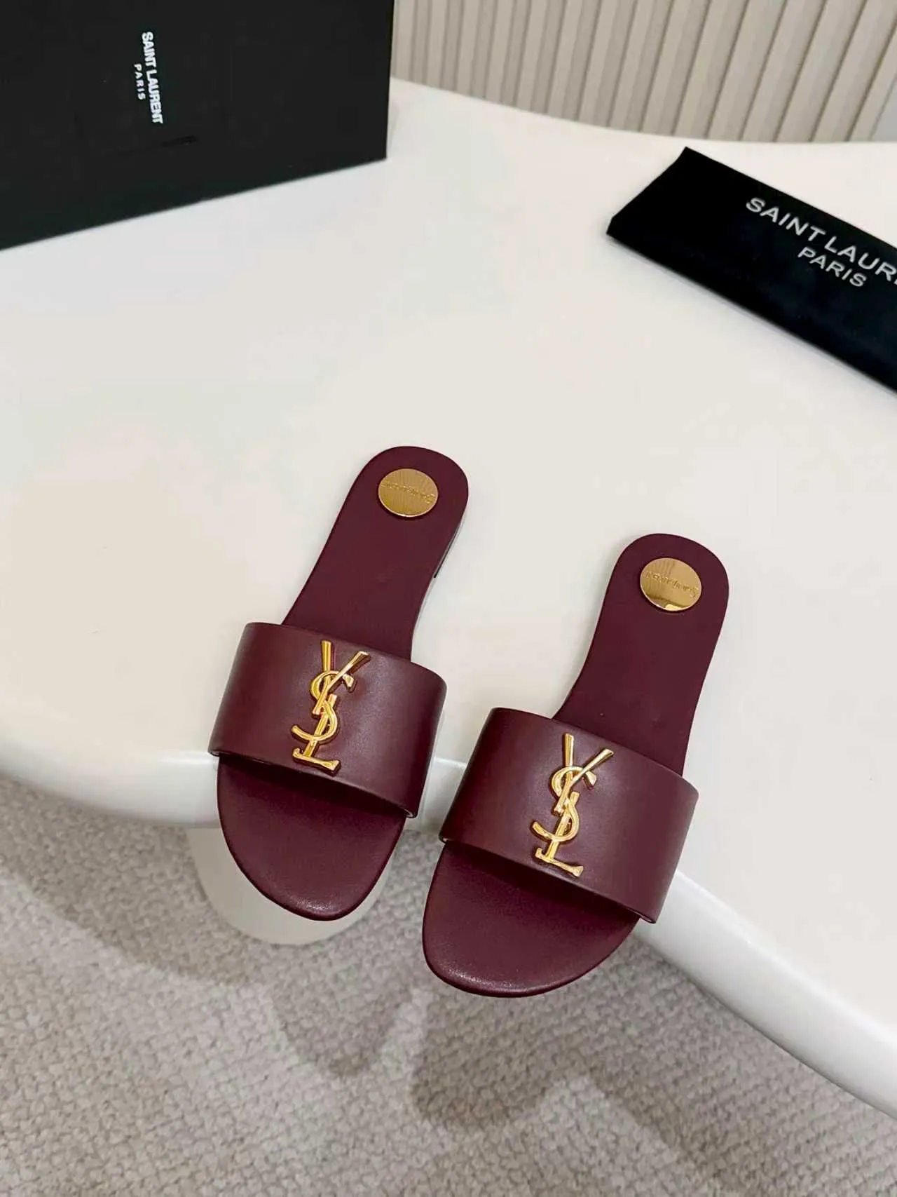 👟👟Ex-factory price 340👟👟 Genuine leather sole +40 YSL new model, upper cowhide leather lining sheepskin, size 35-44, rubber sole, genuine leather sole +40